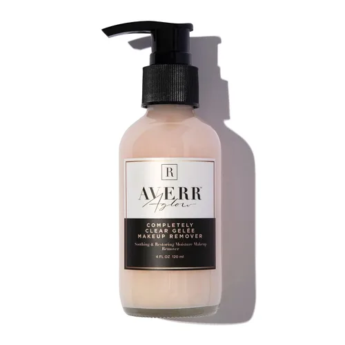 Averr Aglow Removedor de maquillaje Gelée completamente transparente, cuidado facial, mejora el colágeno, calma la piel, limpiador facial natural a