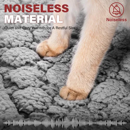 Vista 4 de Mora Pets Cama Autocalentable para Gatos, Almohadilla Autocalentable para Mascotas con Refuerzo y Espuma, Funda Extraíble Lavable, Antideslizante
