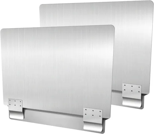 Vista 7 de Protector contra salpicaduras de freidora de acero inoxidable comercial - Universal (1)