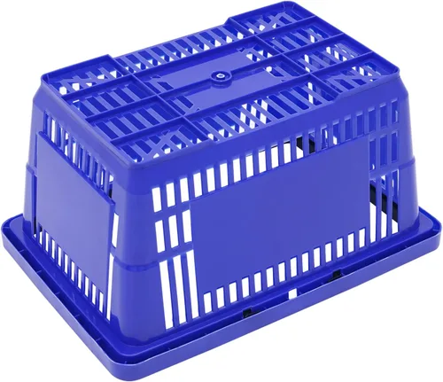 Vista 7 de 12 cestas de compras de 18 litros con asas, cestas de compras, carritos de comestibles con asas, cestas de plástico para tiendas de comestibles