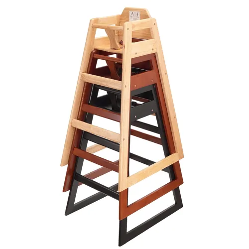 Vista 5 de Stager Direct, asiento listo para montar, silla alta de madera para restaurante, sillas altas para bebés, silla de alimentación duradera