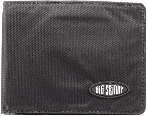 Vista 2 de Big Skinny Billetera biplegable delgada con bloqueo RFID para hombre, color negro