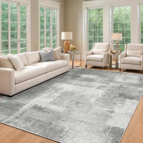 Vista 62 de zesthome Alfombras de 5 x 7 pulgadas - Alfombra lavable resistente a las manchas, alfombras modernas abstractas para sala de estar, dormitorio