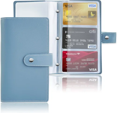 Vista 20 de lizimandu Libro Tarjetero para Tarjetas de Visita, Estuche Libro de Tarjetas de Visita de Cuero PU, Carpeta Organizadora para Tarjetas