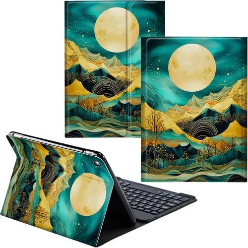 Vista 38 de Funda para Samsung Galaxy Tab S6 Lite 2022/2020 Teclado Inalámbrico Desmontable y Cubierta De Soporte De Cuero PU Funda Protectora Para Samsung