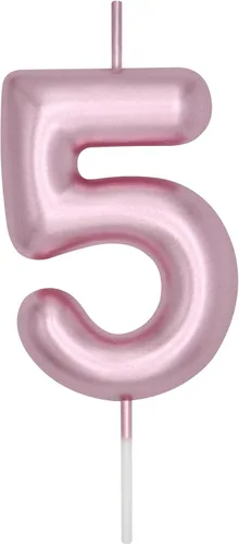 Vista 356 de DERVENTA Vela con números de 2.36 pulgadas, decoración perfecta para cumpleaños, brunch, postre, pastel, 1 pieza (número 0 rosa)