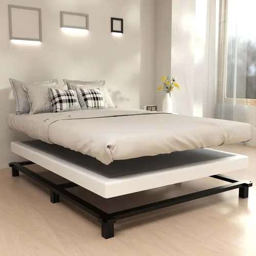 Vista 3 de Vehowy Somier de 3 Pulgadas, Tamaño Matrimonial, Somier de Perfil Bajo de Tamaño Completo, Base de Cama Metálica, Funda de Colchón Resistente