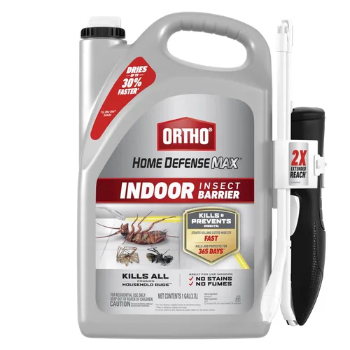 Ortho Home Defense Max - Barrera de insectos para interiores: Comienza a matar hormigas, cucarachas, arañas, pulgas y garrapatas rápido, 1 gal.