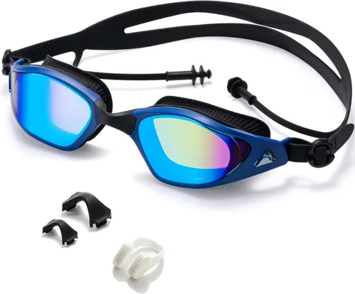 Vista 11 de seasprint Gafas de natación, visión súper clara, gafas de natación para adultos, adecuadas para todo tipo de programas de natación