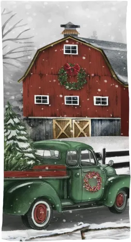 Vista 7 de Briarwood Lane Toalla de mano de algodón de muñeco de nieve a