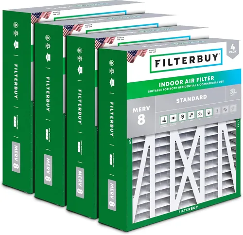 Vista 25 de Filterbuy Filtro de aire 20x25x5 MERV 8 Defensa contra el polvo