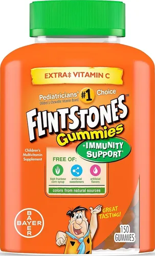 Gomitas multi-vitaminas para niños y con soporte inmunológico adicional, de Flintstones., BAYER378877, 1, 1