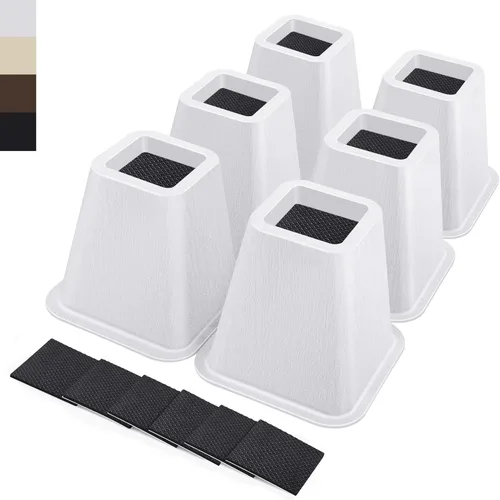 Vista 14 de ANNKUT Elevadores de cama resistentes de 6 pulgadas, elevadores de muebles para escritorio, silla, mesa o sofá, elevadores de sofá, soporta hasta
