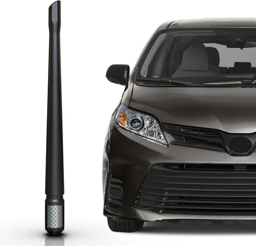 Vista 17 de TEKK Carbon Fiber Short Antenna Compatible with 2006 to 2026 Silverado 1500 / GMC Sierra 1500/7.9 Inches Premium Flexible Rubber/Designed for