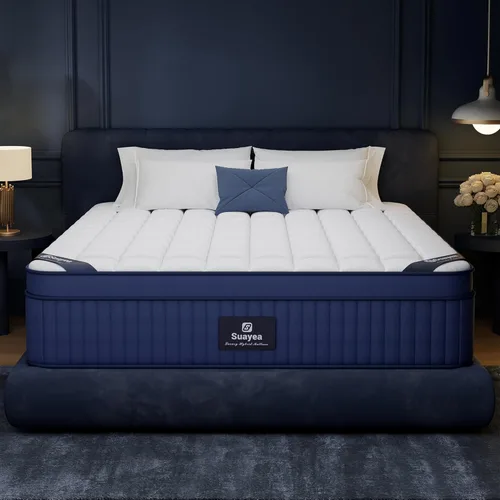 Queen Mattress, 14 Inch Cooling Memory Foam Queen Size Mattress in a box, Hotel Collection Hybrid Mattresses with Pocket Spring for Pressure Relief,