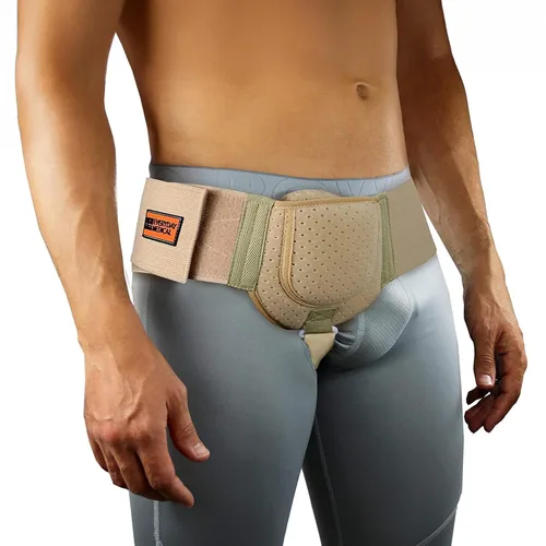 Everyday Medical Cinturón de soporte para hernia inguinal para hombres I Se ajusta al lado izquierdo o derecho I Soporte pos-quirúrgico para hernias