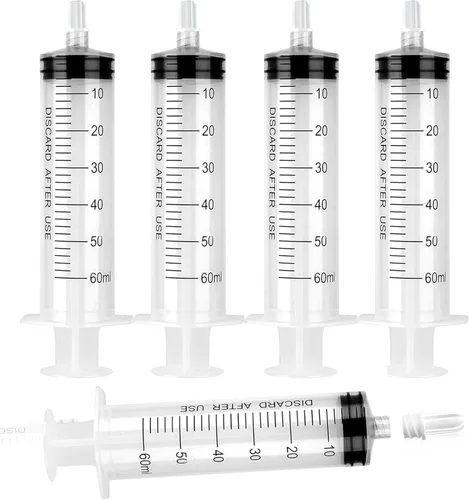 Vista 12 de Jeringa Luer Lock de 1ml sin aguja - Jeringas de plástico de 1cc, estériles, selladas individualmente, paquete de 10