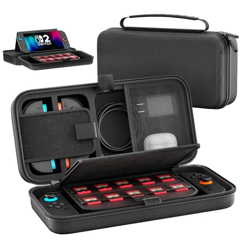 Carrying Case Compatible with Nintendo Switch 2 & Original & OLED Version, Custom Spot for Joy-con & AC Adapter, Portable Travel Nintendo Switch 2
