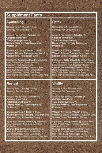 Vista 5 de Limpieza de jugo de 3 días - Solo tienes que añadir agua - 21 paquetes de polvo