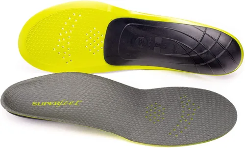 Superfeet Run Support Low Arch (Carbon) - Plantillas unisex de fibra de carbono y espuma con ajuste recortable para zapatos deportivos ajustados -