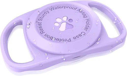 Vista 19 de Soporte para collar de perro para Airtag [1 unidad] Funda protectora impermeable para Apple AirTag, duradera y ligera con protección de cuerpo