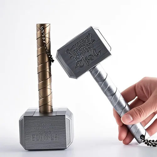 Vista 7 de Thor Hammer - Abridor de botellas de cerveza automático con tapa magnética, abridor de botellas de cerveza de acero inoxidable Thors Hammer, ideal