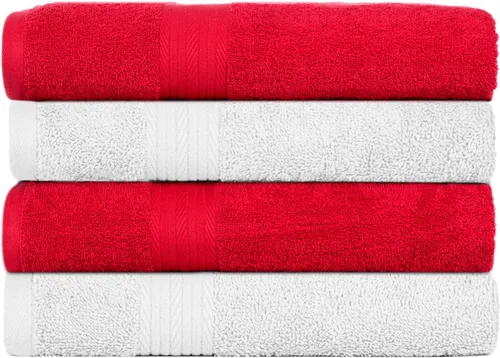 Vista 25 de Ample Decor Paquete de 4 toallas de mano de 600 GSM, 100% algodón, certificadas Oeko Tex, supersuaves, altamente absorbentes, de secado rápido