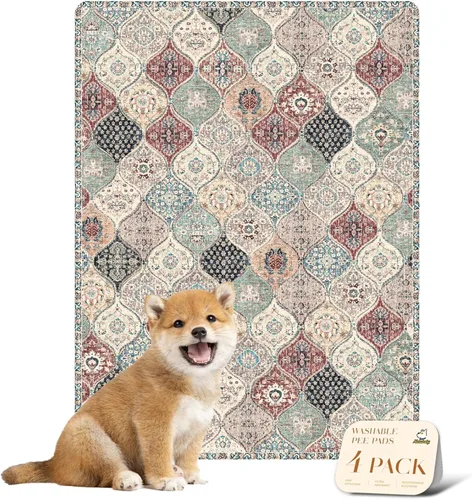 Vista 126 de nunubaby Almohadillas reutilizables para orina de perros, para jaulas y pisos, Almohadillas lavables para orina de perros, elegantes, Beige