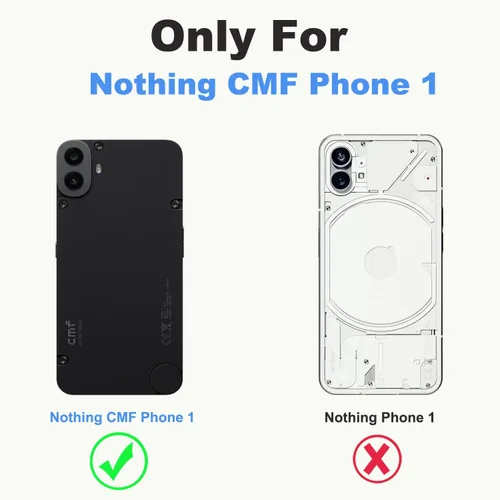 Vista 2 de Funda de teléfono RFID para Nothing CMF Phone 1 Azul oscuro