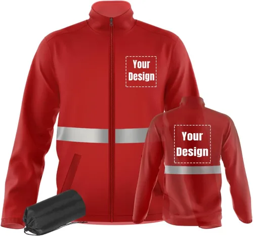 Vista 21 de YOWESHOP La chaqueta reflexiva de la seguridad de la alta visibilidad ligero respirable modifica