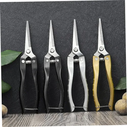 Vista 5 de Housoutil Tijeras de poda de jardín resistentes, mango ergonómico para arreglos florales, corte de plantas, jardín