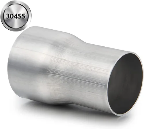 Vista 5 de Conector adaptador de escape 2" ID a 2.5" ID, A-KARCK Reductor de tubo de escape 4" de longitud total, acero inoxidable 304, paquete de 2