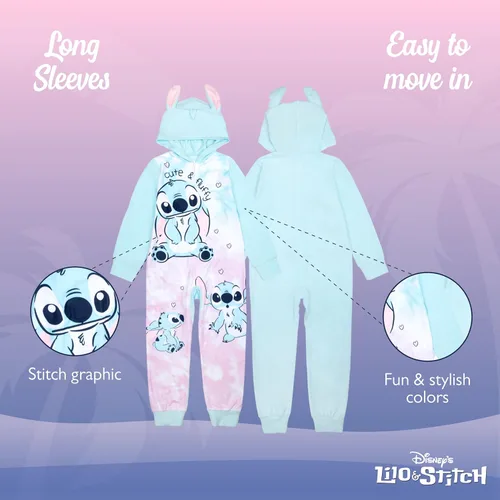Vista 3 de Disney Girls' Hooded Blanket Sleeper, Comfortable Pajamas Nightwear, Soft & Cute for Kids