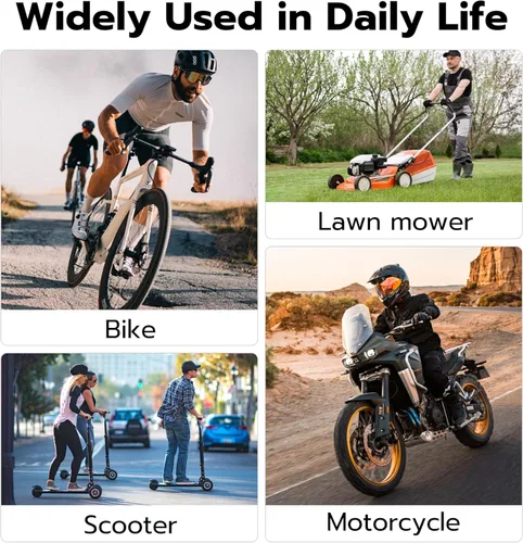 Vista 9 de Anweller Cerradura de cadena para bicicleta de huellas dactilares, resistente al robo, resistente a la intemperie, aplicación Bluetooth bloqueo