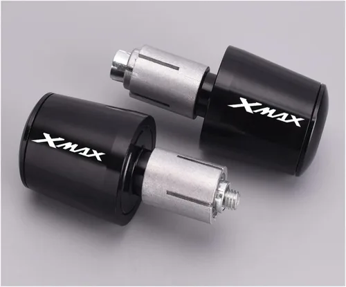 Vista 2 de 7/8" 22mm Motorcycle Handlebar Ends Handle Bar Grips Plugs Caps for Xmax 125 250 300 400 XMAX300 XMAX400 XMAX250 XMAX125 (Color : Black)
