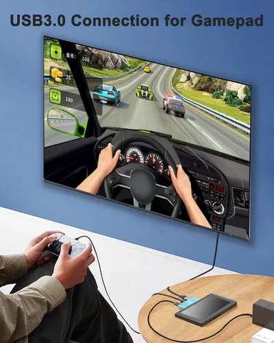 Vista 4 de Switch Dock para Nintendo Switch OLED, estación de acoplamiento para TV, adaptador USB C a HDMI para Steam Deckportátil, accesorios Nintendo Switch