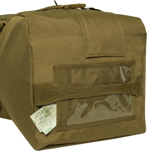 Vista 4 de Rothco Bolsa de lona mejorada, capacidad de 76 litros para uso pesado y viajes versátiles, color marrón coyote