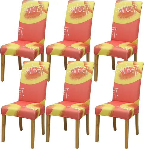 Vista 65 de BIETYONE - Fundas para sillas de comedor, juego de 2 fundas para sillas de comedor o cocina, lavables, protectoras, para sillas Parsons