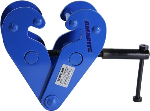 Vista 2 de Abrazadera de haz vertical de 4400 libras (2 toneladas) límite de carga de trabajo y mini polipasto de cadena de palanca de 1/2 tonelada 1100 libras