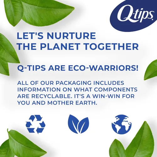 Vista 8 de Q-Tips Hisopos de algodón, punta de precisión, 170