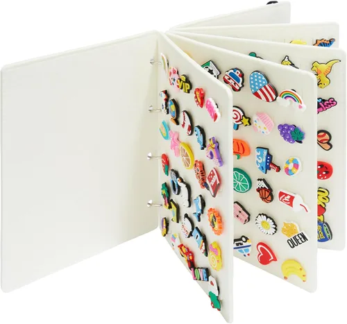 HUHYNN Organizador de dijes de zapatos para Croc, soporte para dijes de zapatos con 120 agujeros para croc, organizador y almacenamiento en viajes a