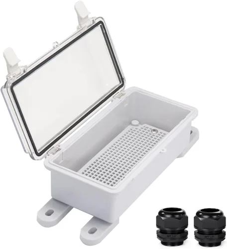 Vista 19 de Caja Eléctrica Impermeable a Prueba de Polvo Caja de Conexiones Resistente a la Intemperie IP67 Carcasa de Plástico ABS Caja de Proyecto