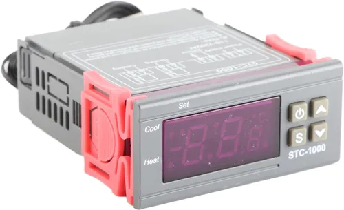 Vista 3 de Controlador de temperatura digital multiusos, termostato de refrigeración y calefacción, termostato digital de temperatura, termostato Fahrenheit