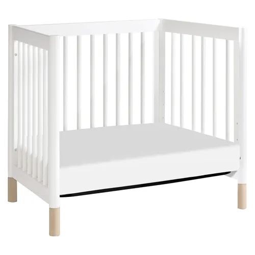 Vista 10 de Babyletto Gelato Mini cuna convertible 4 en 1 en color blanco y natural lavado, con certificado Greenguard Gold