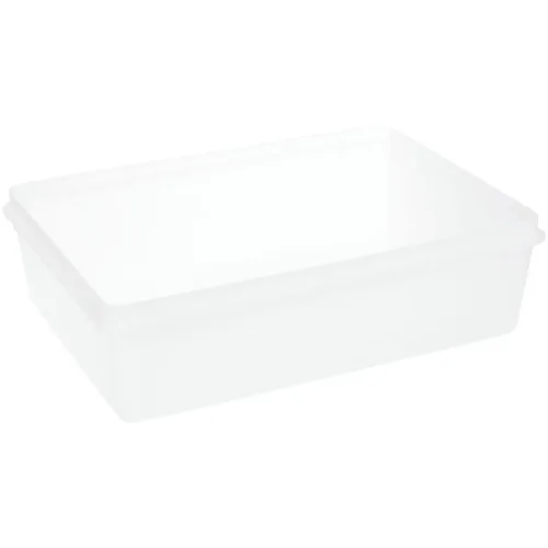 Contenedor de almacenamiento de alimentos translúcido de plástico de 2.6 galones, 15 3/4 pulgadas de largo x 11 3/8 pulgadas de ancho x 4 3/8