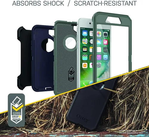 Vista 9 de OtterBox Defender Series - Funda para iPhone SE (3ª y 2ª generación) y iPhone 8/7 (solo no Plus), clip de funda incluido, embalaje no minorista