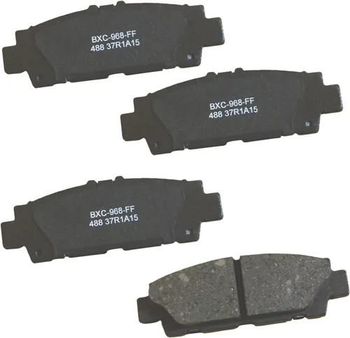 Vista 78 de Pastillas de freno traseras cerámicas Bendix Premium SBC1100 para Nissan Frontier 2024-2005, Xterra 2015-2005, Suzuki Equator 2012-2009