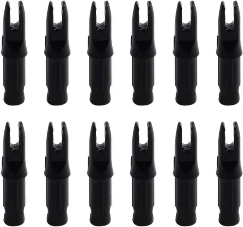 Vista 6 de SOPOGER 50 paquetes de flechas de arco con encoques - Insertos de flecha para flechas de carbono. Encoques de flecha de plástico de.244/6.20mm