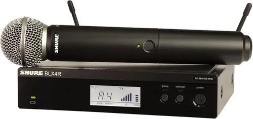 Vista 8 de Sistema de micrófono inalámbrico Shure BLX24/SM58 - Vida de batería de 14 horas, rango de 300 pies, UHF Incluye micrófono vocal de mano SM58
