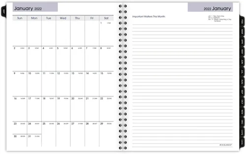 Vista 6 de AT-A-GLANCE AT-A-GLANCE - Recambio de planificador semanal y mensual 2022 para planificadores de línea G545, 7 x 8-34 pulgadas, mediano, ejecutivo